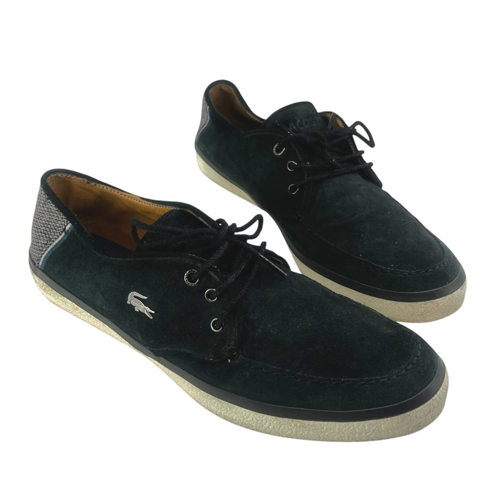 Lacoste Mens Black Shoes with Laces Size 10.5